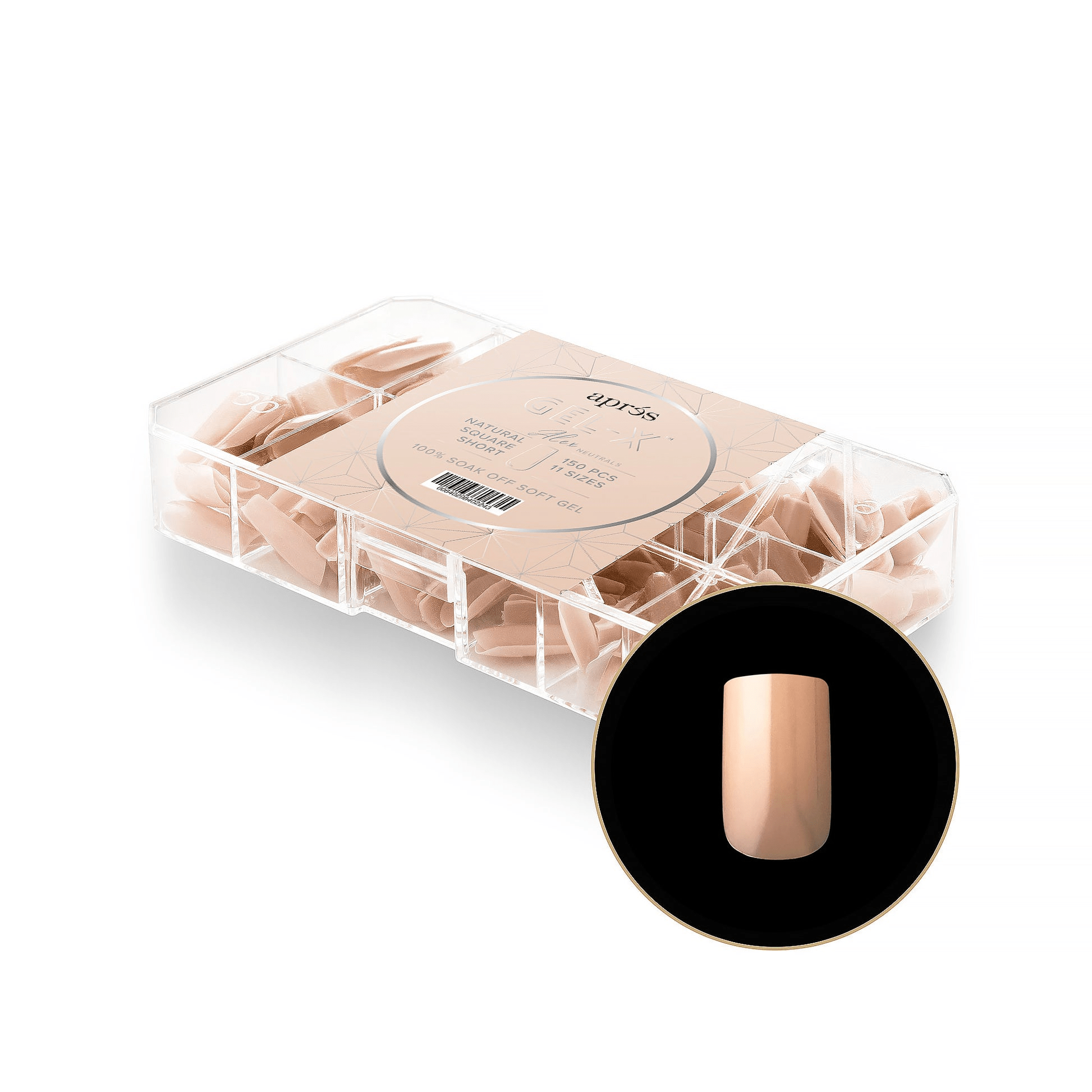 Apres Neutrals Gel-X Tips - Alex NATURAL 150pcs