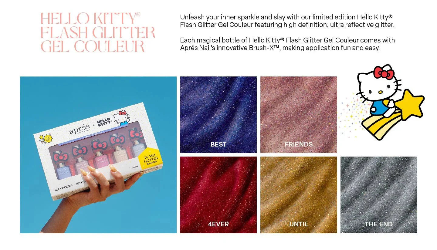 Apres x Hello Kitty Best Friends - Flash Glitter - Gel Couleur 10ml