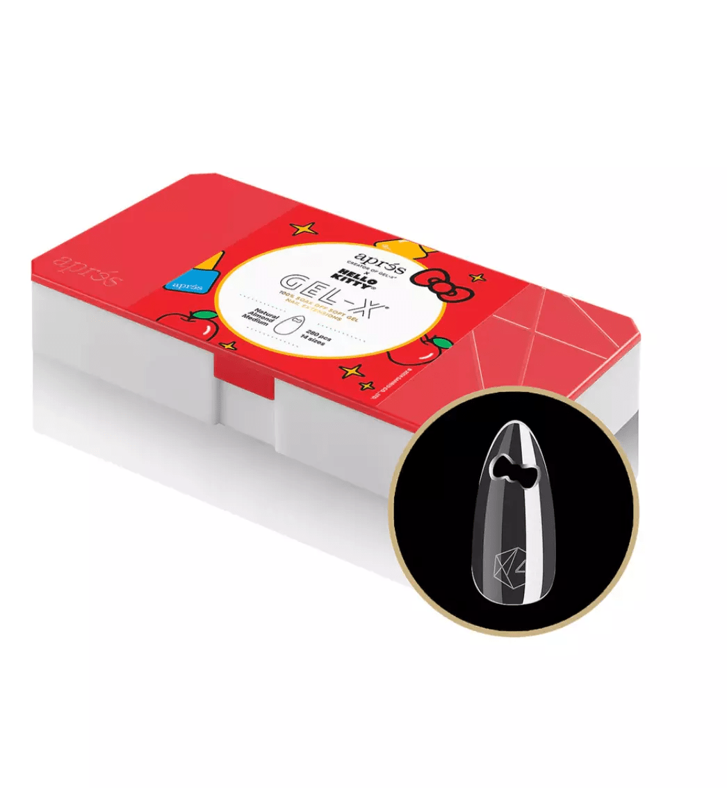 Apres x Hello Kitty - Natural Almond Medium Bow Cut Tip Box