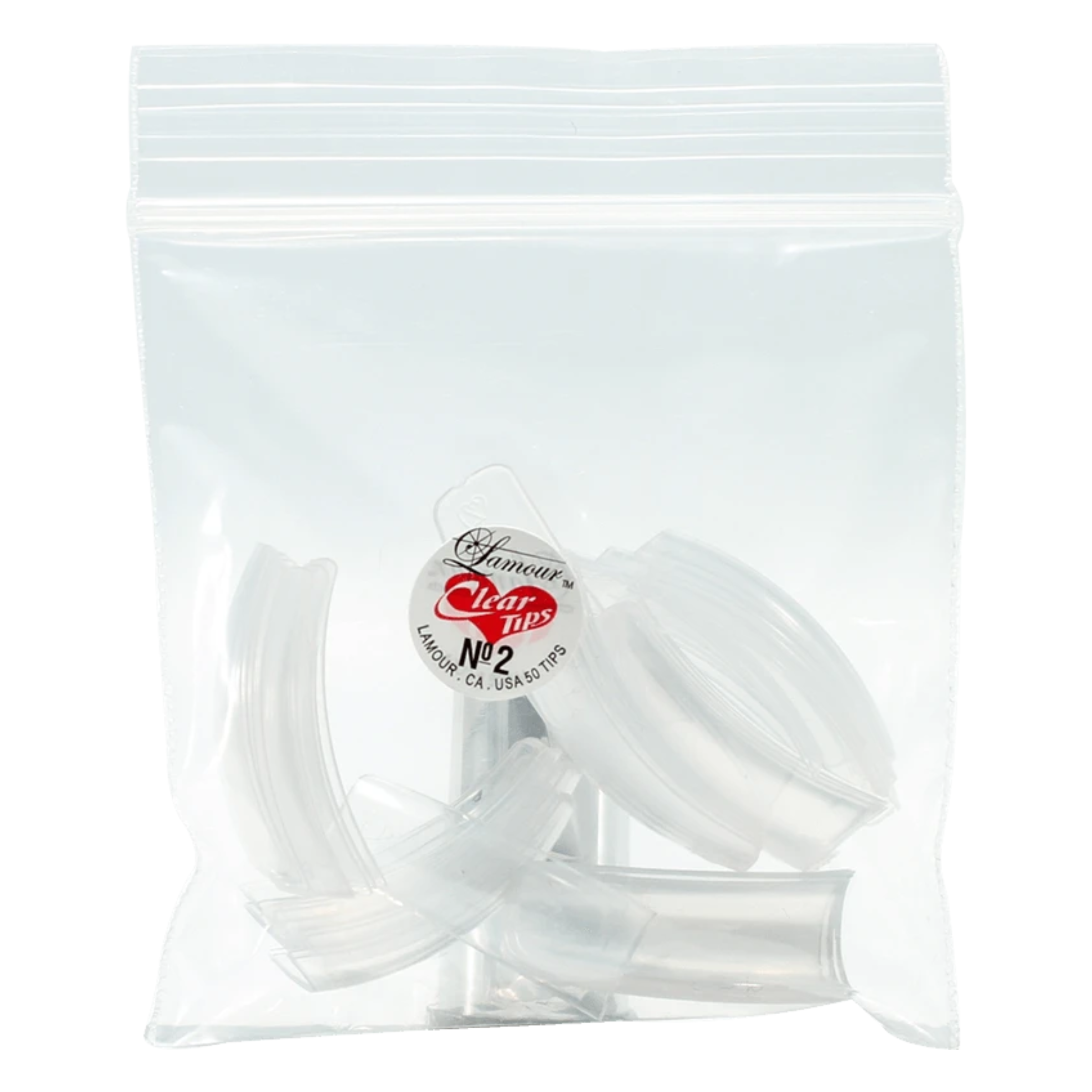Lamour - Clear Tips Set 10 Bags (#00 - #10)