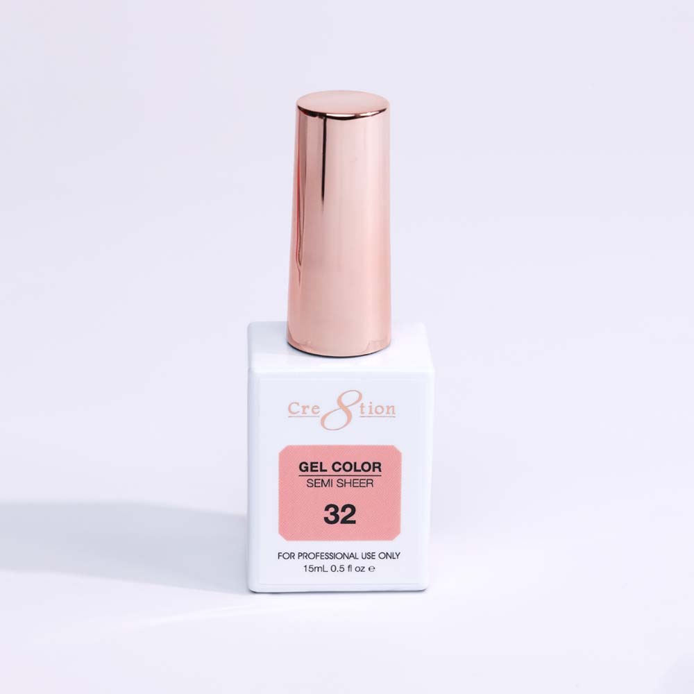 Cre8tion Hema Free Semi-Sheer Collection 0.5oz -  Coral Color