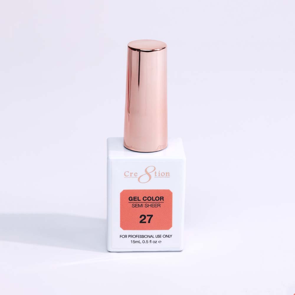 Cre8tion Hema Free Semi-Sheer Collection 0.5oz -  Coral Color