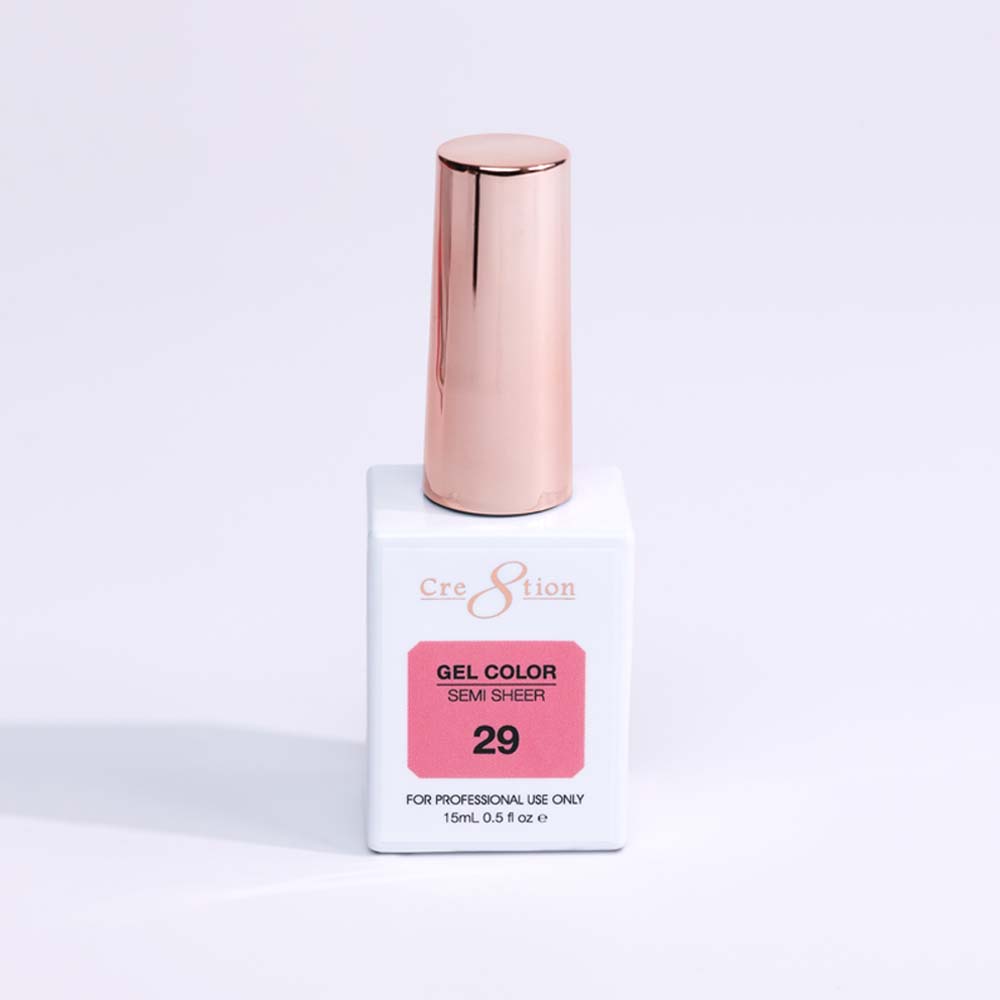 Cre8tion Hema Free Semi-Sheer Collection 0.5oz -  Coral Color