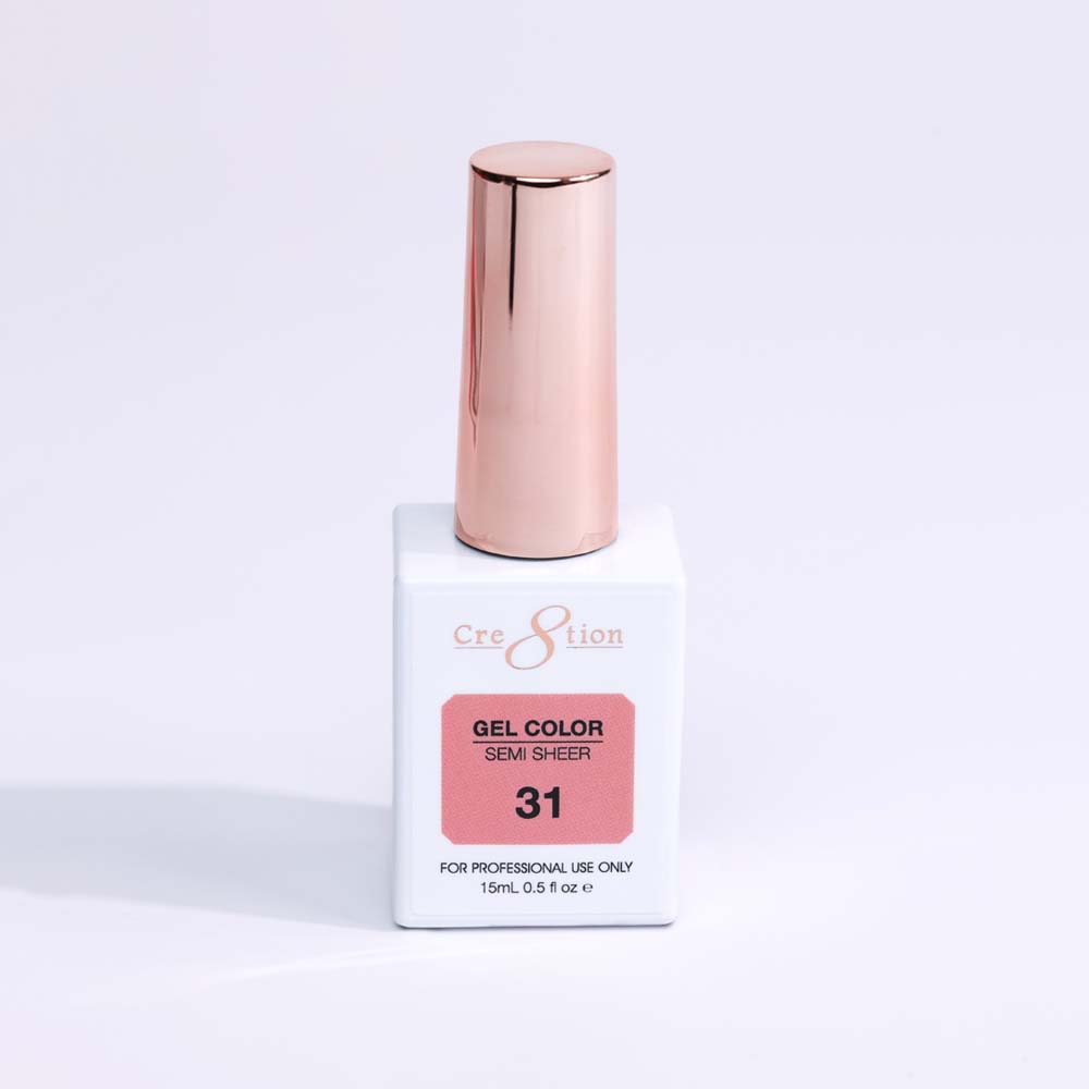 Cre8tion Hema Free Semi-Sheer Collection 0.5oz -  Coral Color