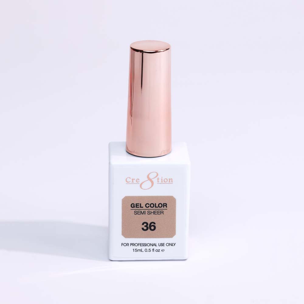 Cre8tion Hema Free Semi-Sheer Collection 0.5oz -  Coral Color