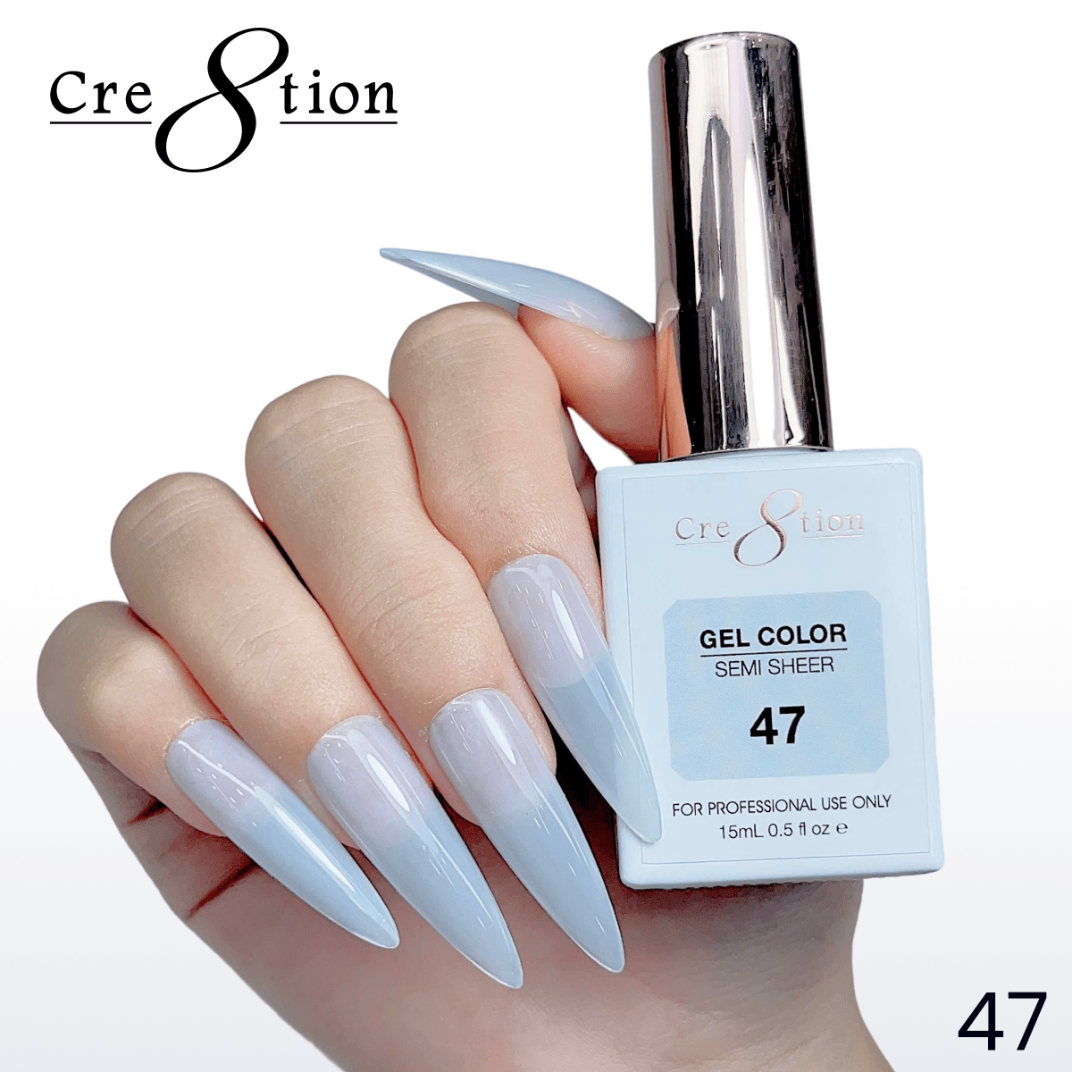 Cre8tion Hema Free Semi-Sheer Collection 0.5oz - Mauve Color