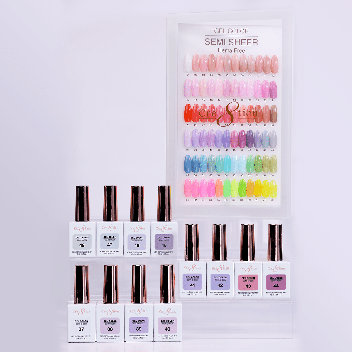 Cre8tion Hema Free Semi-Sheer Collection 0.5oz - Mauve Color