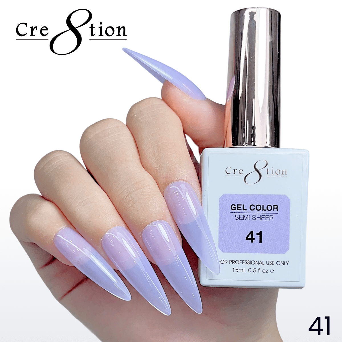 Cre8tion Hema Free Semi-Sheer Collection 0.5oz - Mauve Color