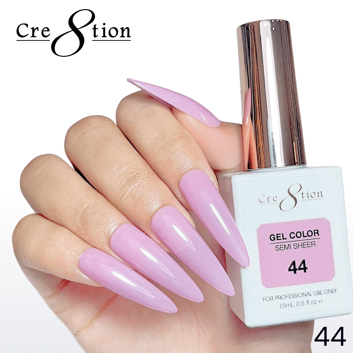 Cre8tion Hema Free Semi-Sheer Collection 0.5oz - Mauve Color