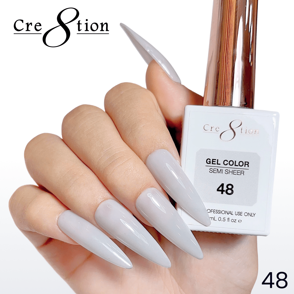 Cre8tion Hema Free Semi-Sheer Collection 0.5oz - Mauve Color