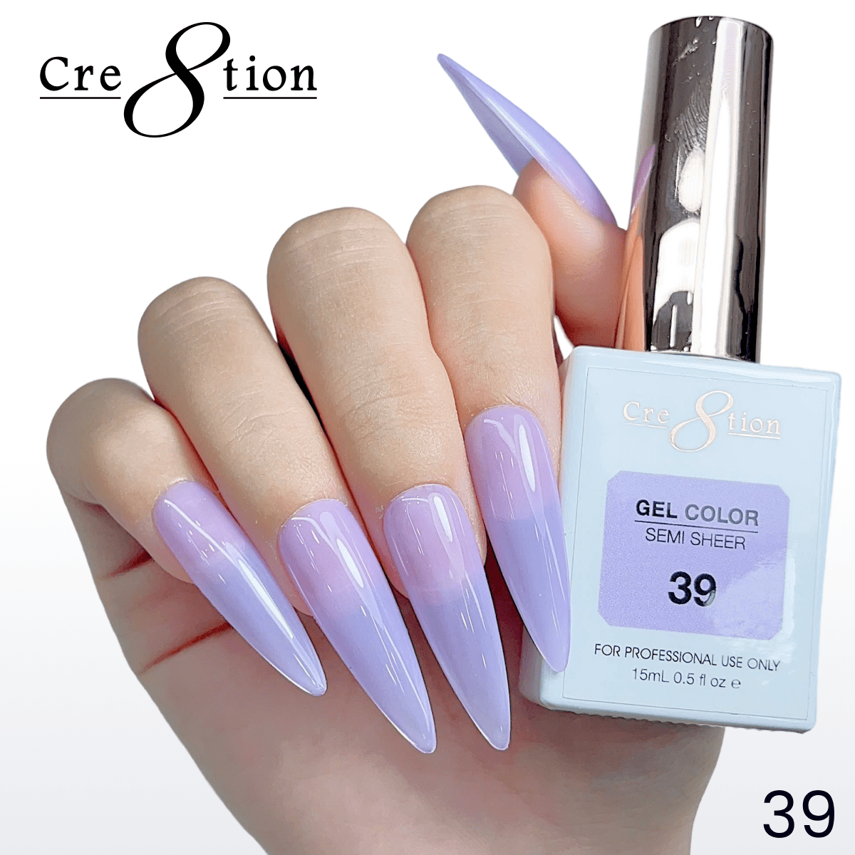 Cre8tion Hema Free Semi-Sheer Collection 0.5oz - Mauve Color