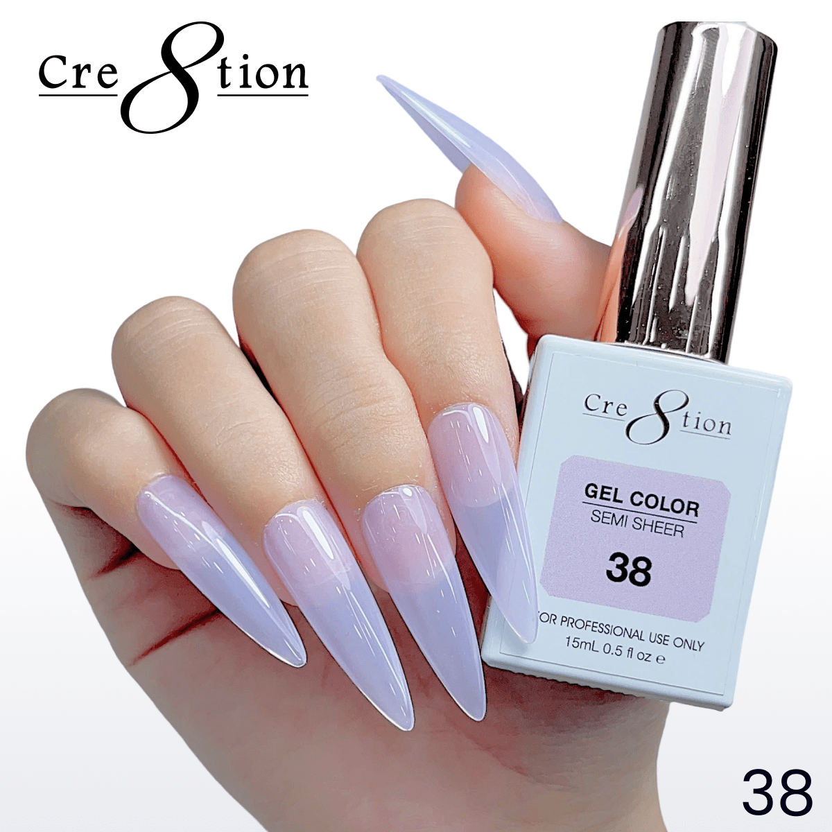 Cre8tion Hema Free Semi-Sheer Collection 0.5oz - Mauve Color
