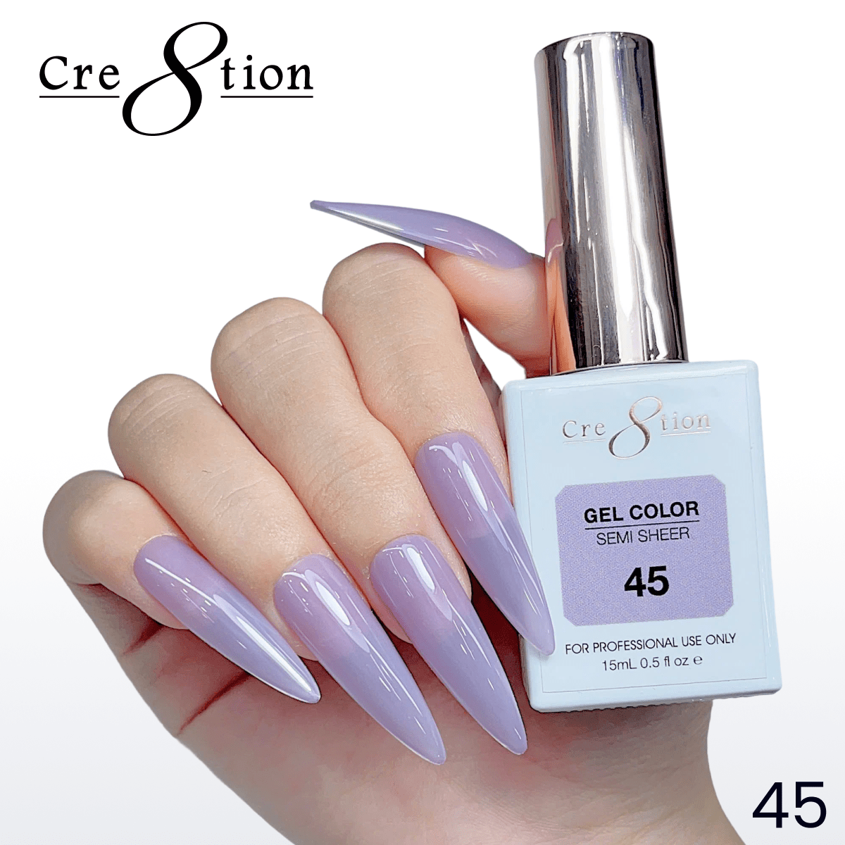 Cre8tion Hema Free Semi-Sheer Collection 0.5oz - Mauve Color