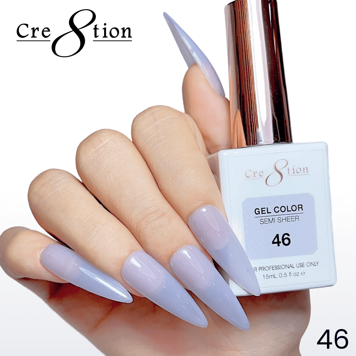 Cre8tion Hema Free Semi-Sheer Collection 0.5oz - Mauve Color