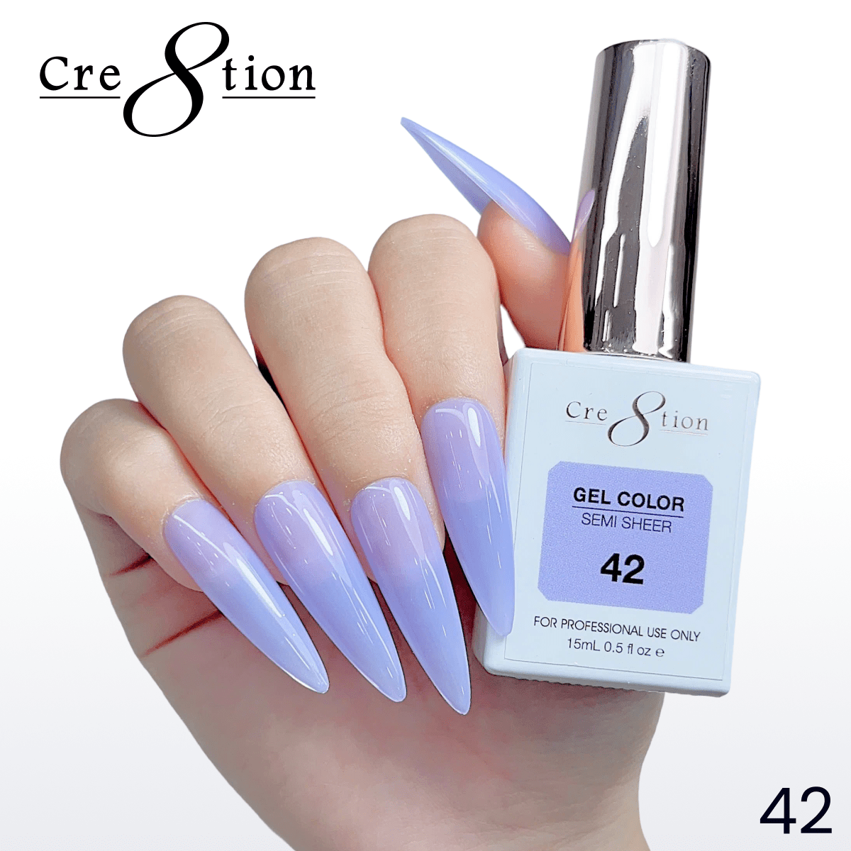Cre8tion Hema Free Semi-Sheer Collection 0.5oz - Mauve Color