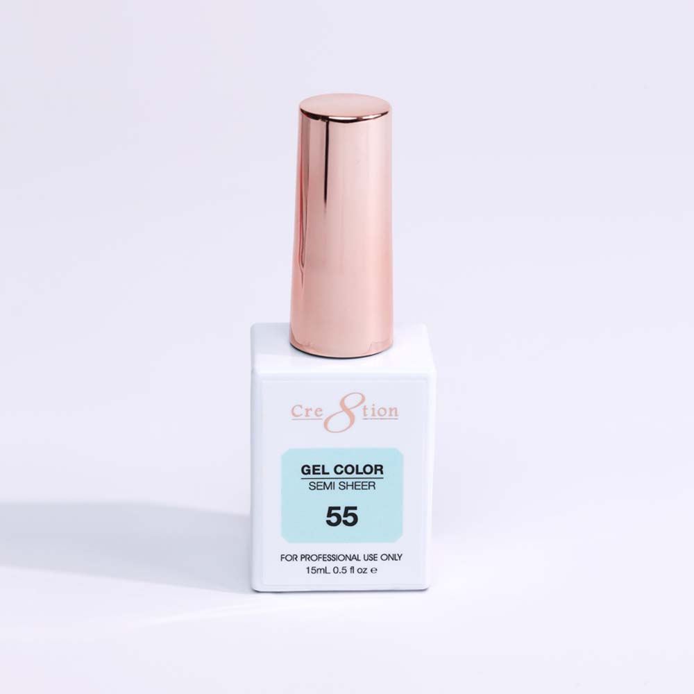 Cre8tion Hema Free Semi-Sheer Collection 0.5oz - Mint Sky Color