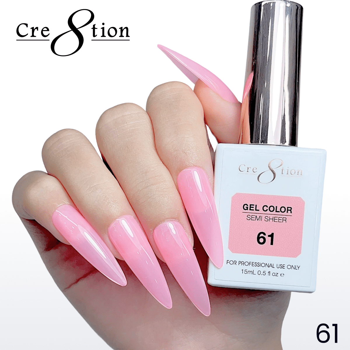 Cre8tion Hema Free Semi-Sheer Collection 0.5oz - Neon Color