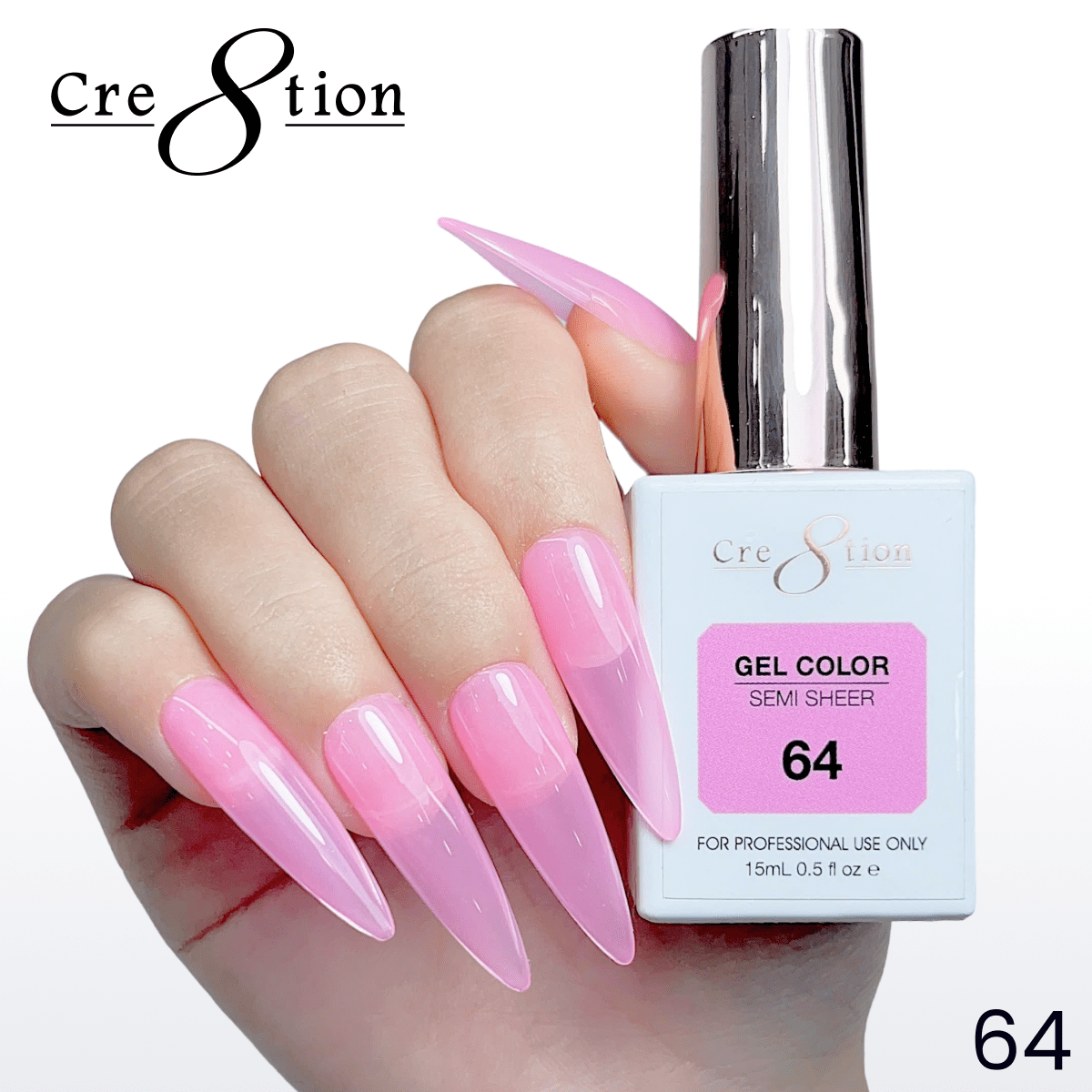 Cre8tion Hema Free Semi-Sheer Collection 0.5oz - Neon Color