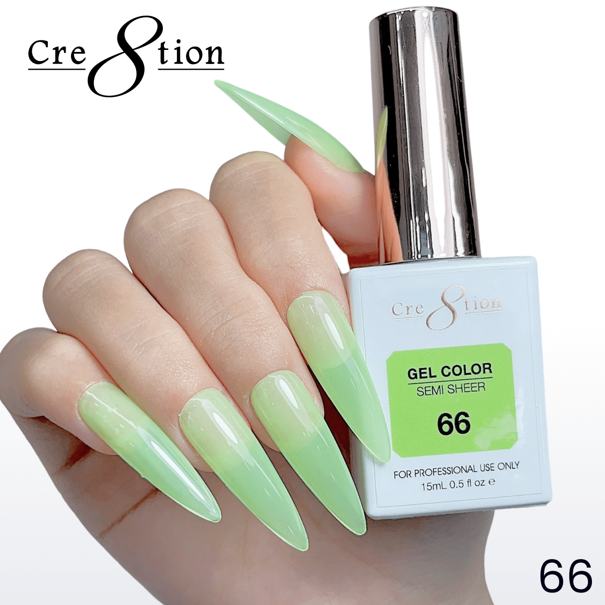 Cre8tion Hema Free Semi-Sheer Collection 0.5oz - Neon Color
