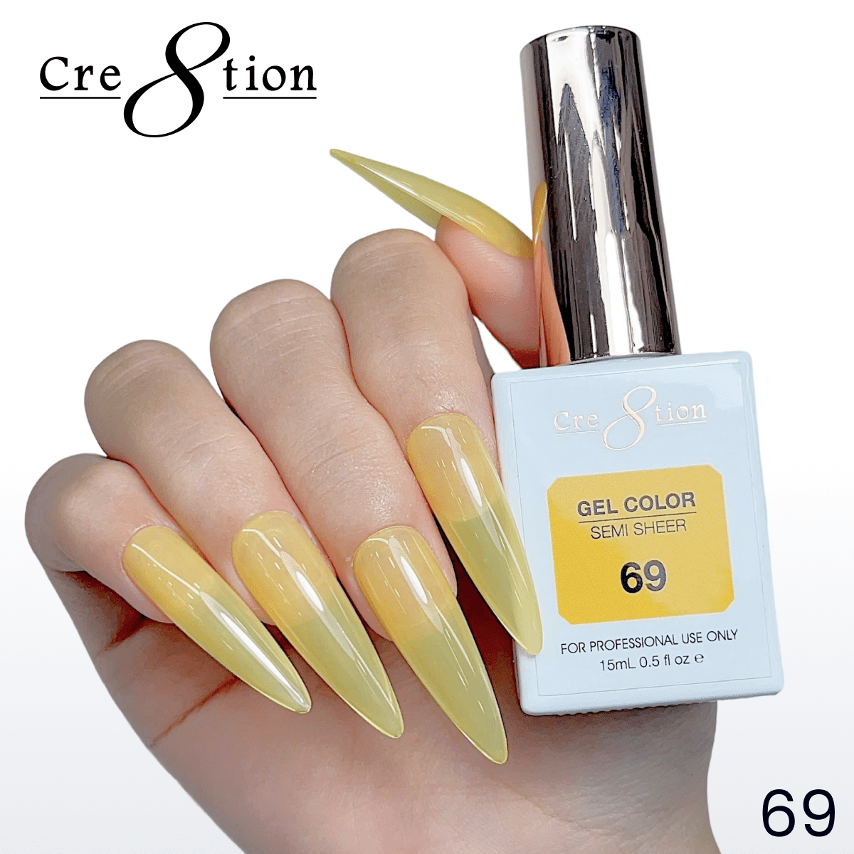 Cre8tion Hema Free Semi-Sheer Collection 0.5oz - Neon Color
