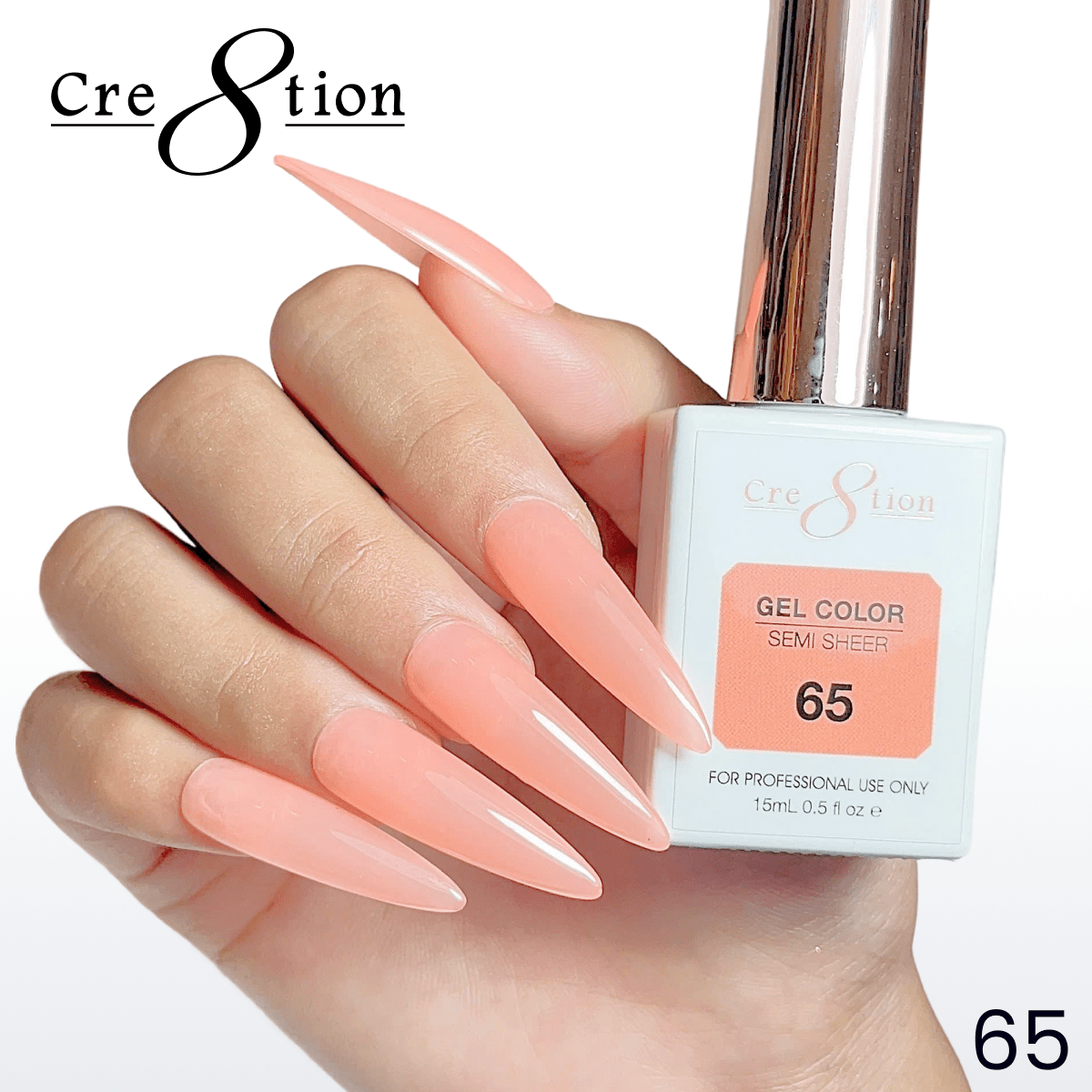 Cre8tion Hema Free Semi-Sheer Collection 0.5oz - Neon Color