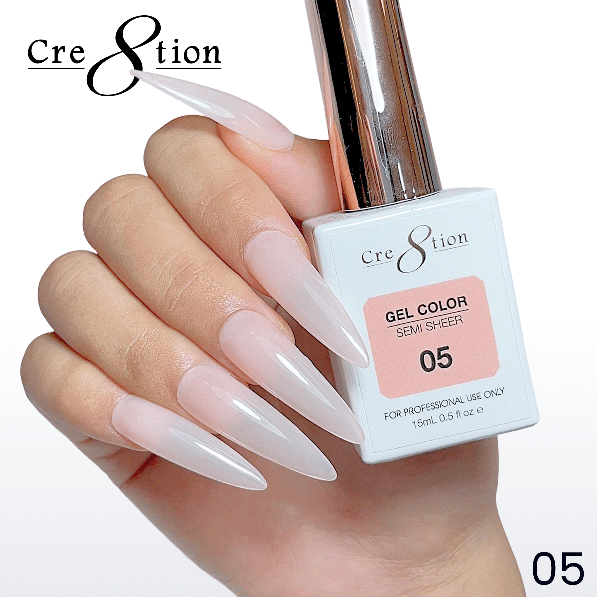Cre8tion Hema Free Semi-Sheer Collection 0.5oz - Nude Color