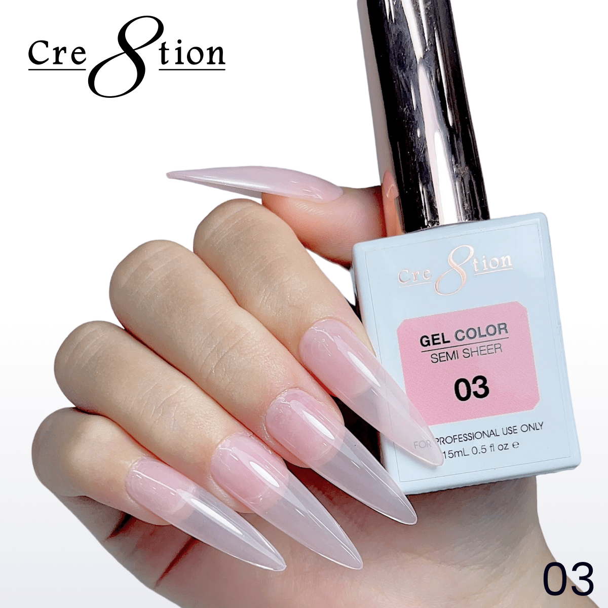 Cre8tion Hema Free Semi-Sheer Collection 0.5oz - Nude Color