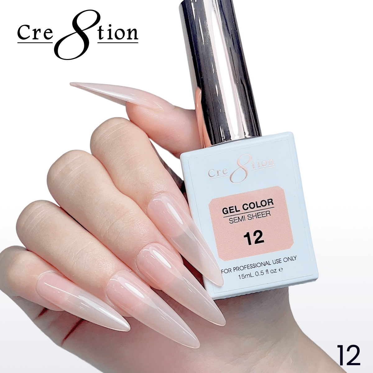Cre8tion Hema Free Semi-Sheer Collection 0.5oz - Nude Color