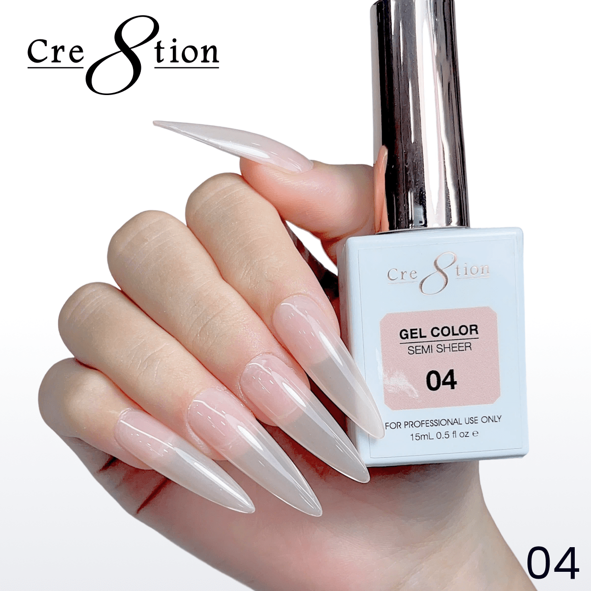 Cre8tion Hema Free Semi-Sheer Collection 0.5oz - Nude Color