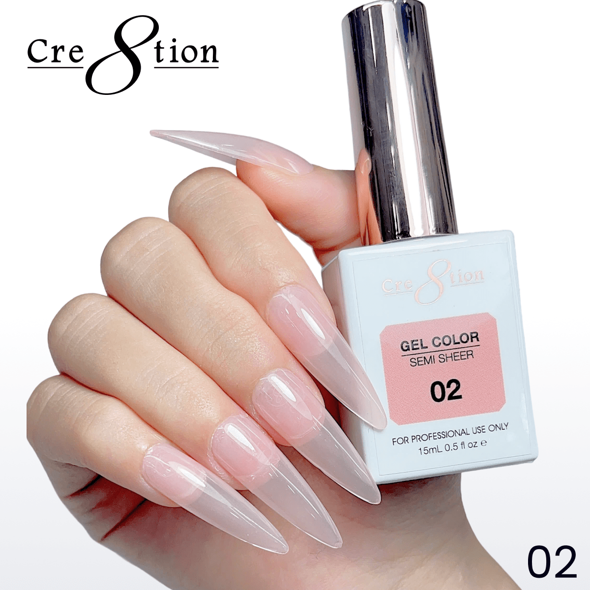 Cre8tion Hema Free Semi-Sheer Collection 0.5oz - Nude Color