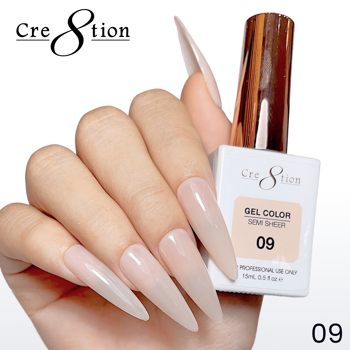 Cre8tion Hema Free Semi-Sheer Collection 0.5oz - Nude Color