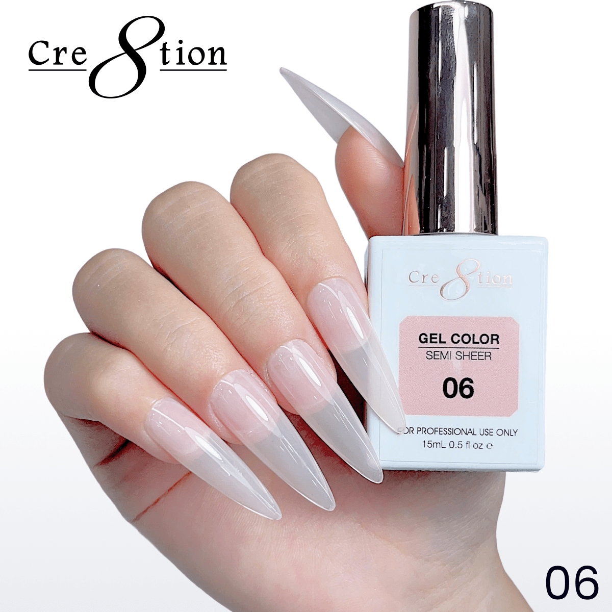 Cre8tion Hema Free Semi-Sheer Collection 0.5oz - Nude Color