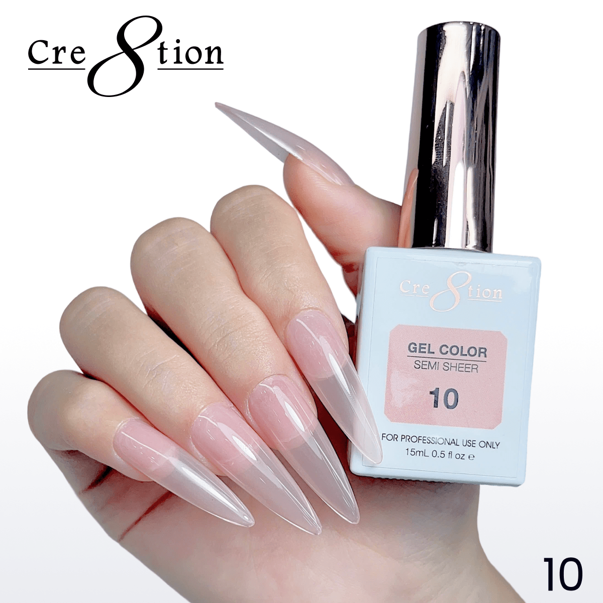 Cre8tion Hema Free Semi-Sheer Collection 0.5oz - Nude Color