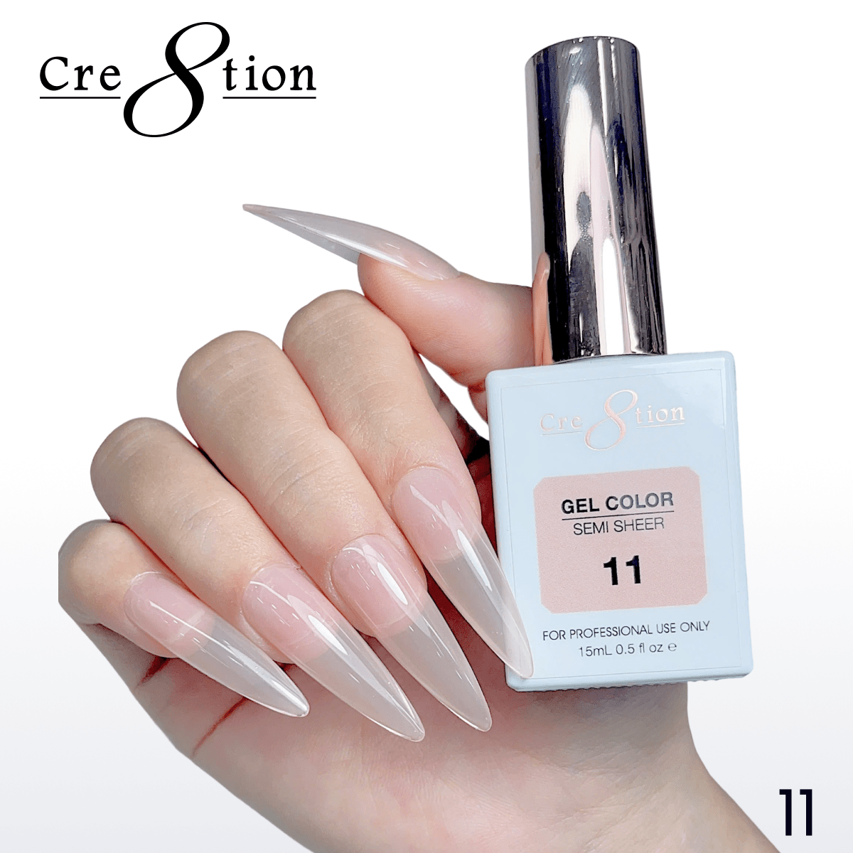 Cre8tion Hema Free Semi-Sheer Collection 0.5oz - Nude Color
