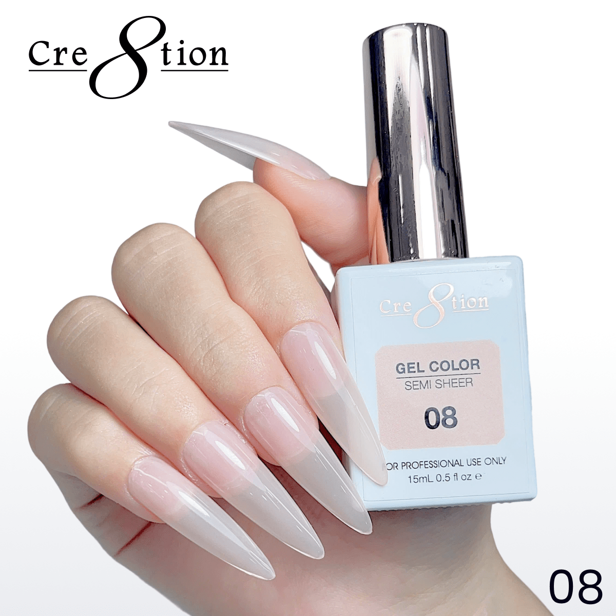 Cre8tion Hema Free Semi-Sheer Collection 0.5oz - Nude Color