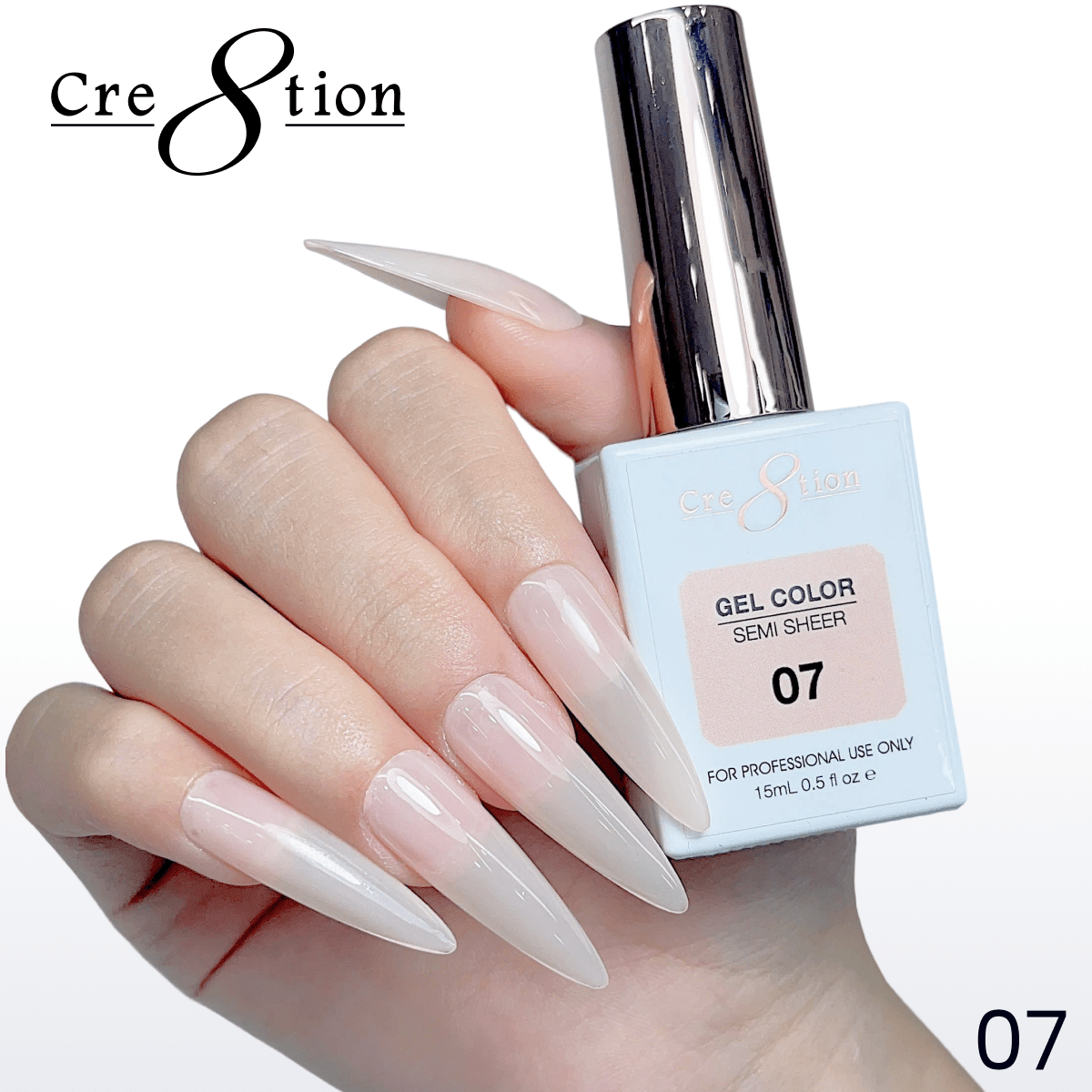 Cre8tion Hema Free Semi-Sheer Collection 0.5oz - Nude Color