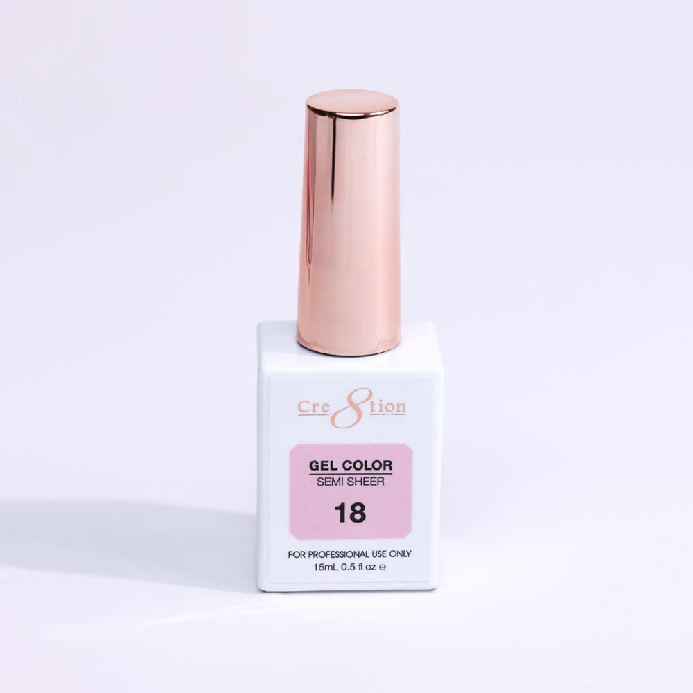 Cre8tion Hema Free Semi-Sheer Collection 0.5oz - Pink Color