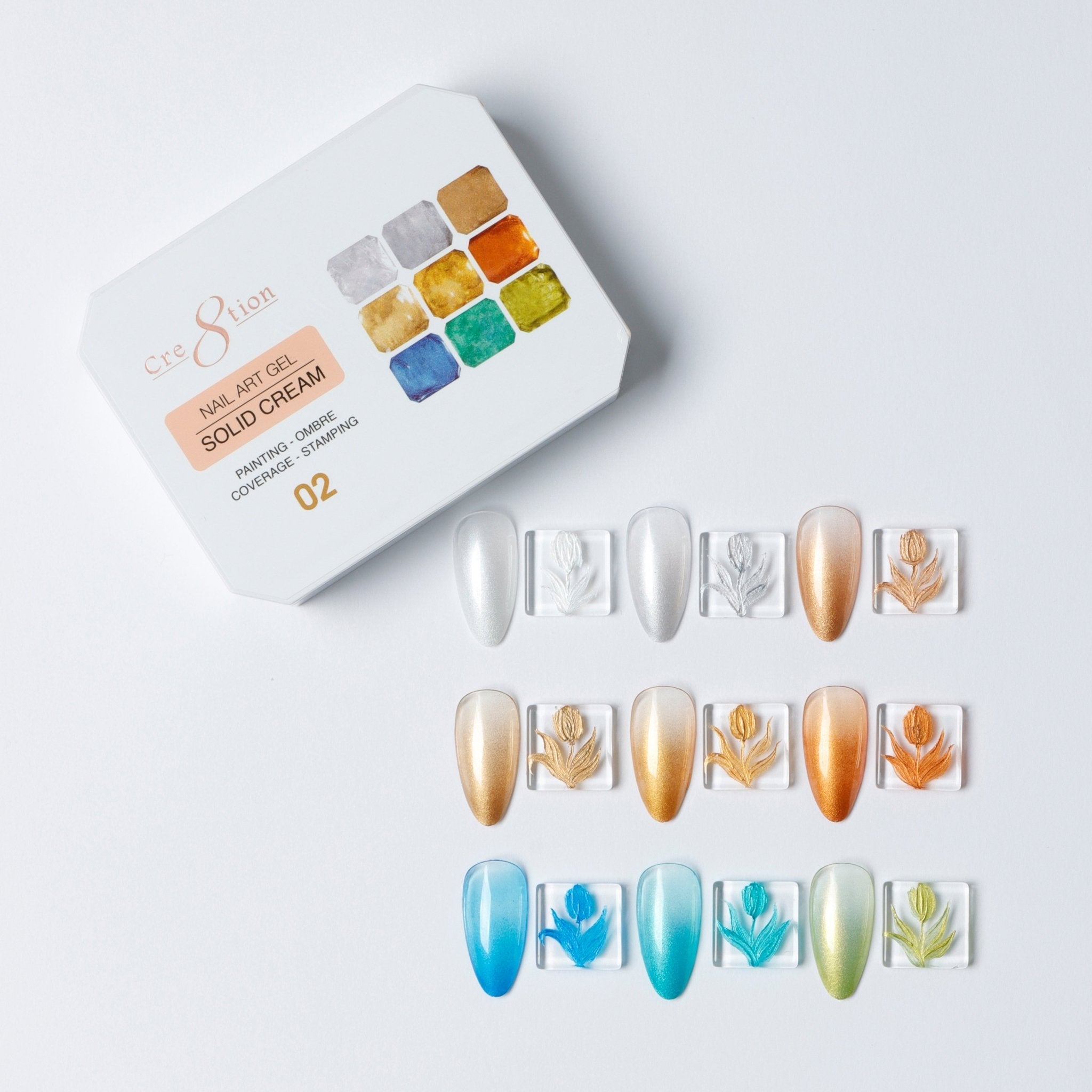 Cre8tion Nail Art Gel - Solid Cream - 02