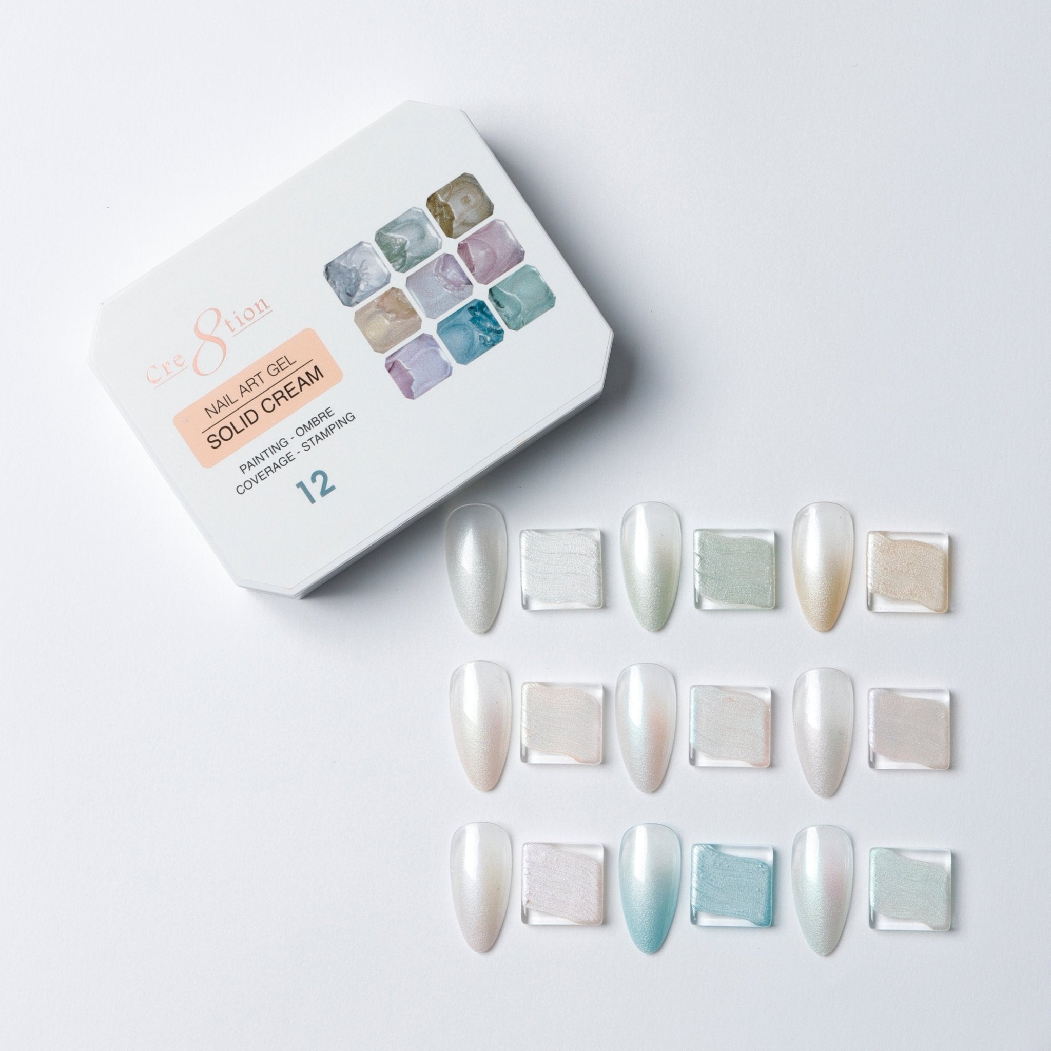 Cre8tion Nail Art Gel - Solid Cream - 12