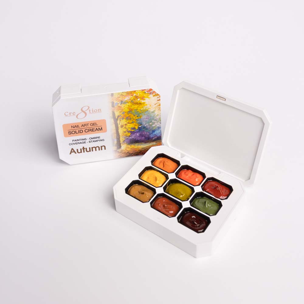 Cre8tion Nail Art Gel - Solid Cream Collection - Autumn