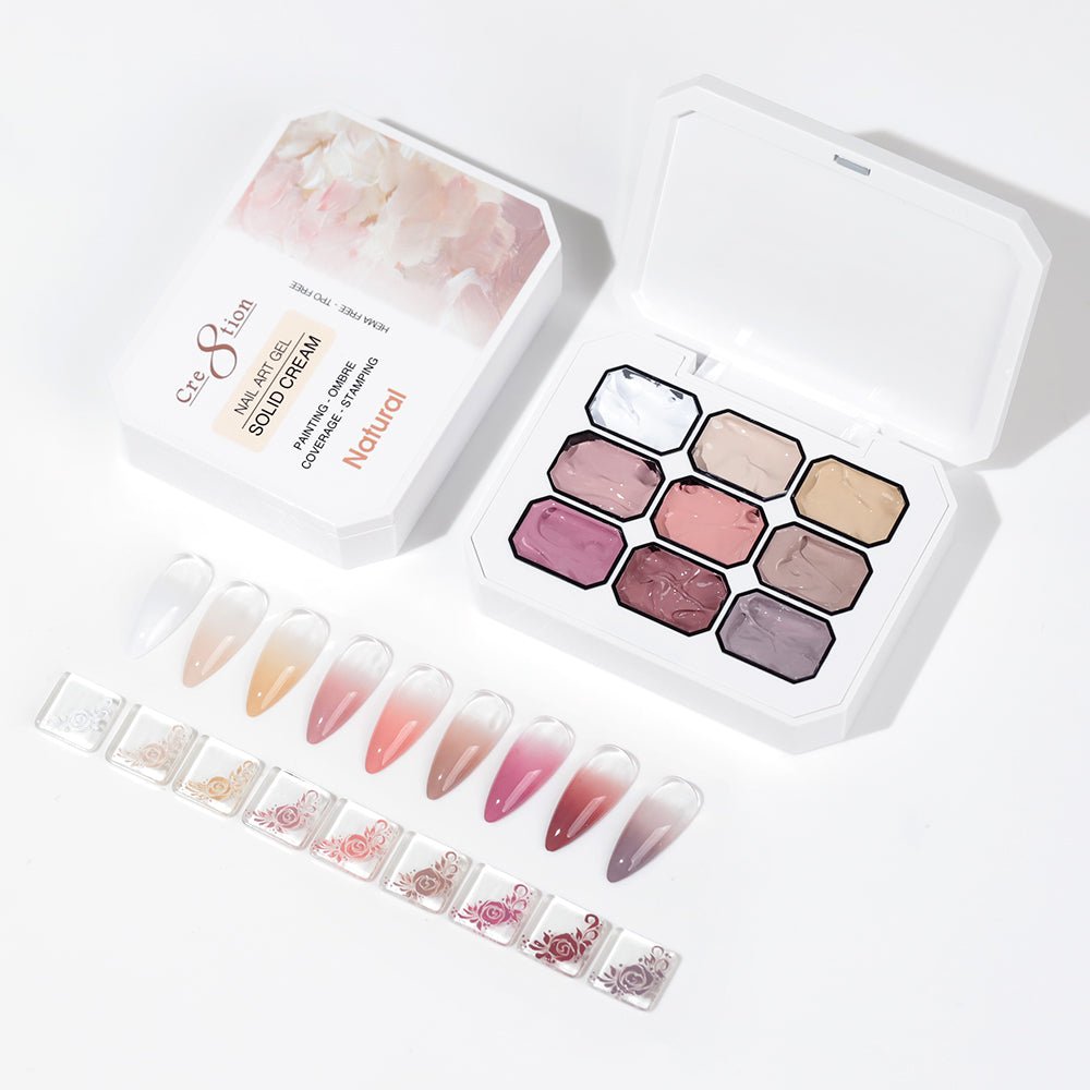 Cre8tion Nail Art Gel - Solid Cream Collection - Natural