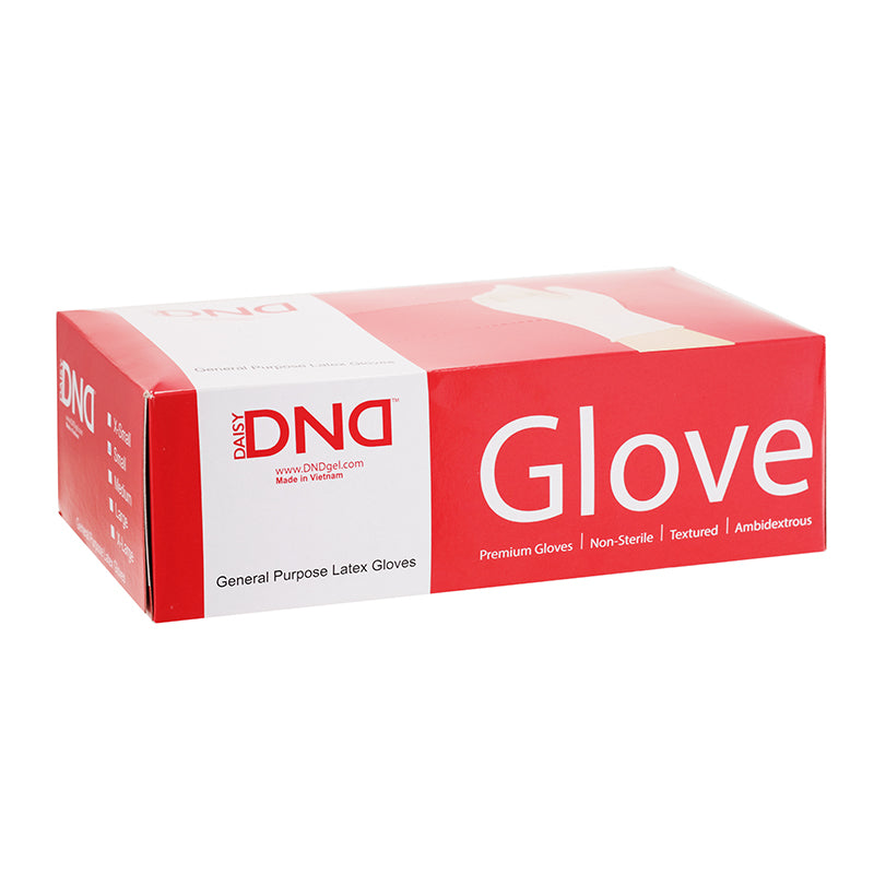 DND - Latex Powder Free Gloves 100pcs (XS, S, M, L, XL)