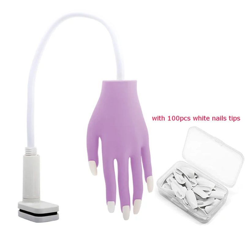Silicone Practice Hand for Nails Nail training and display Nail Art