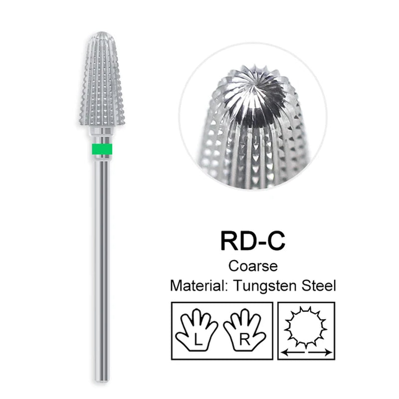 Nail Drill Bit 3/32 Inch Different Grind and Shape (60 Bits Variants)