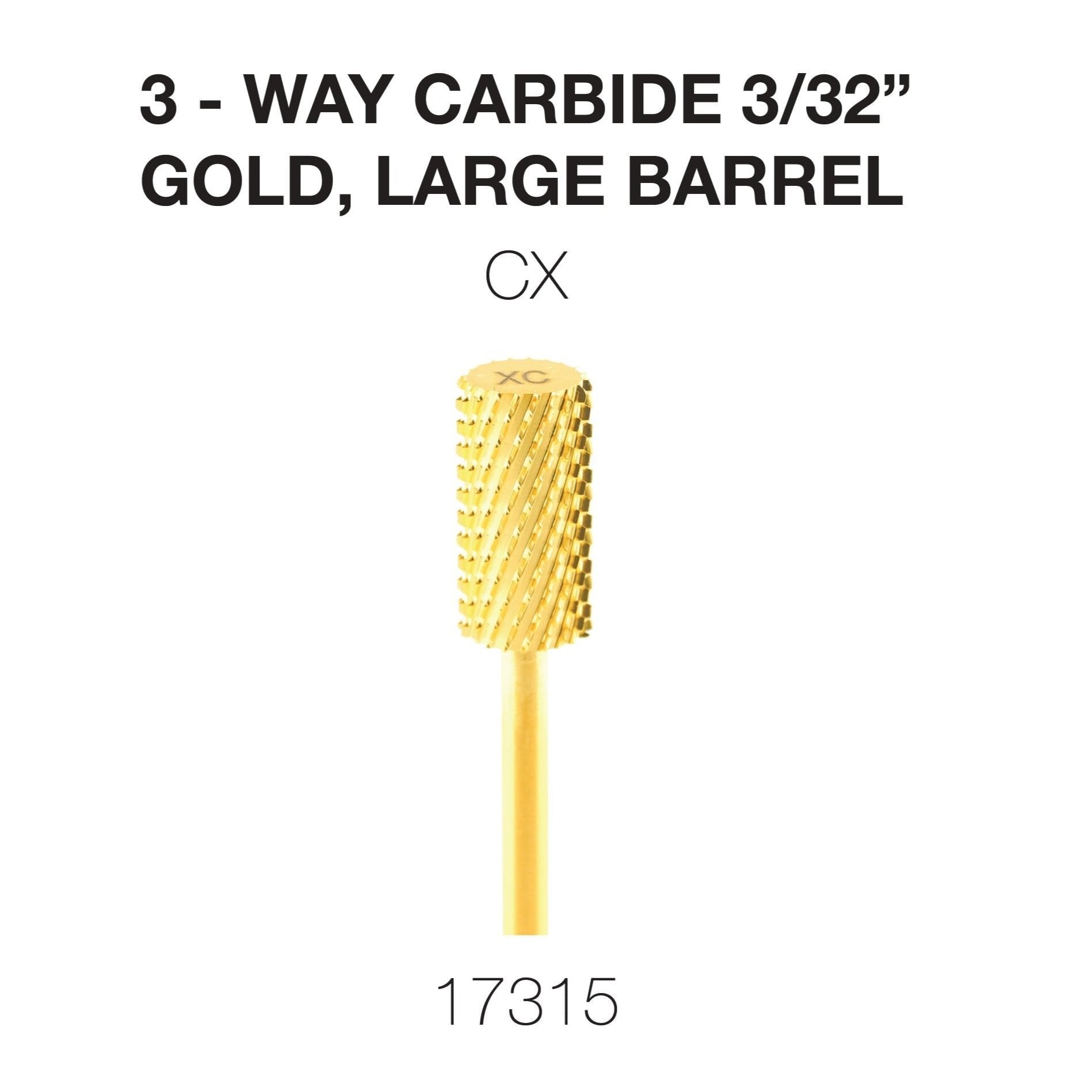 Cre8tion - Carbide Gold - Small & Large 3/32 - 3Way