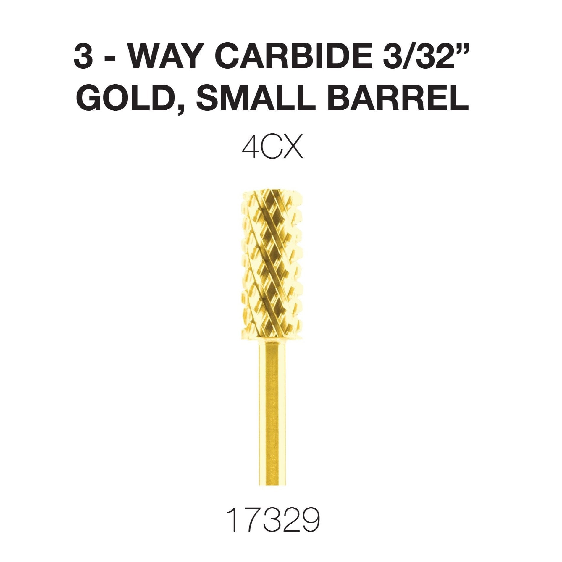 Cre8tion - Carbide Gold - Small & Large 3/32 - 3Way