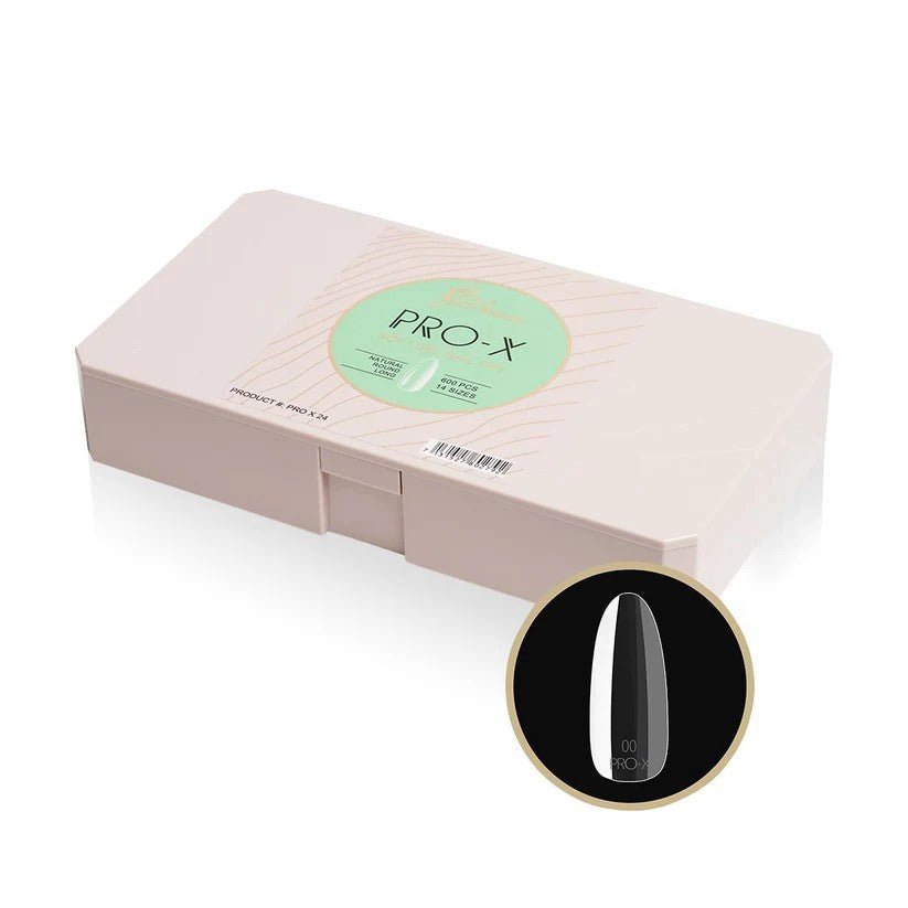 Igel PRO-X Soft Gel Nail Tips 24 - Natural Round Long 600pcs