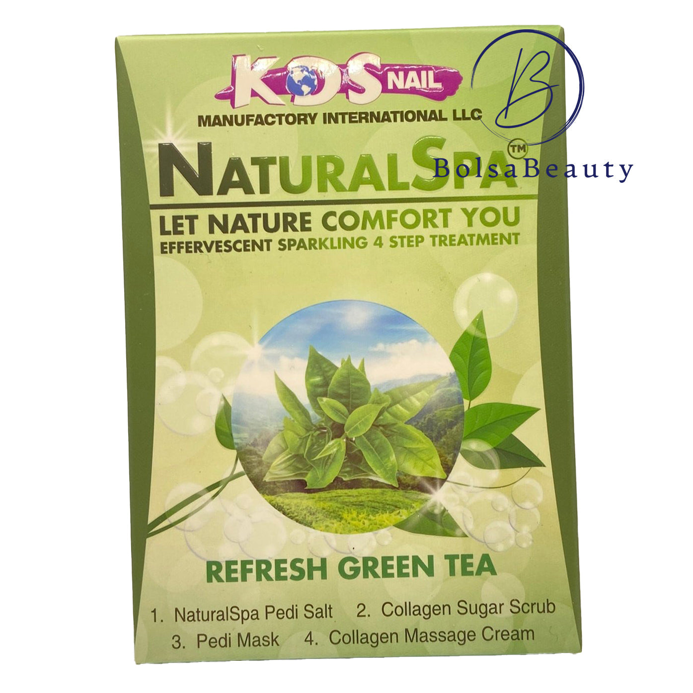 KDS - Pedicure Deluxe  4in1 (Case 88 Boxes) - Refresh Green Tea