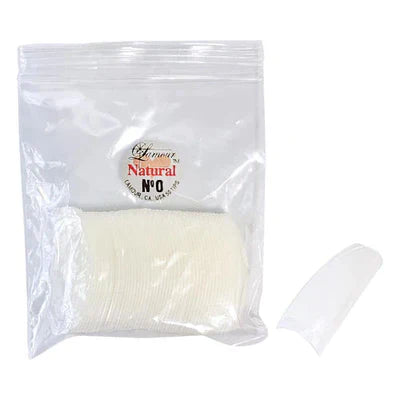 LAMOUR Natural Tips - Size #0 (50pcs/bag)