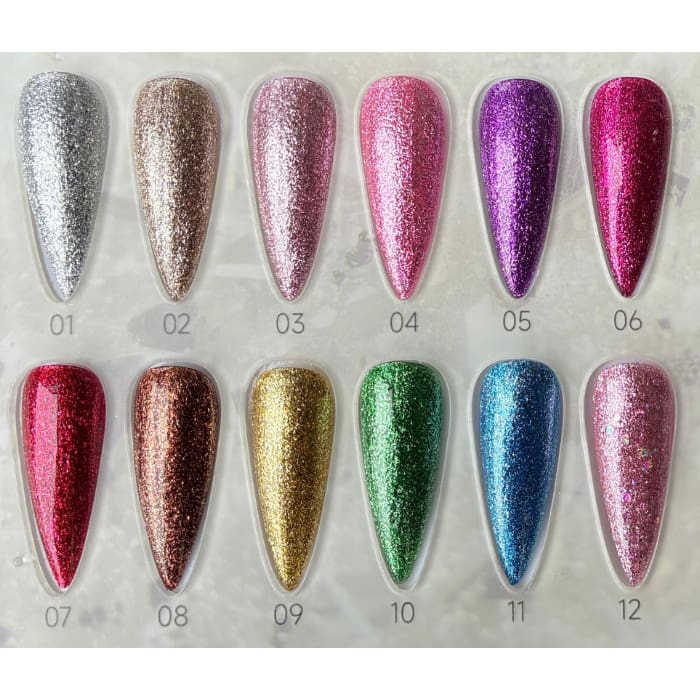 MaXie - Ultra Platinum Glitter Collection – 12 Colors (Hema + TPO Free)
